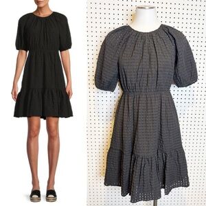 Rails | NWT Khloe Seersucker Mini A-Line Dress in Black Sz. Small